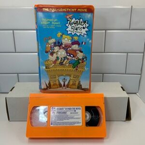Rugrats in Paris The Movie VHS Orange Tape Nickelodeon 2000 Clamshell 336723